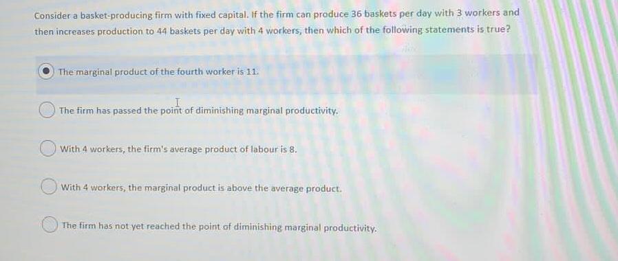 The Long Run: No Fixed Factors Close 20 of 24 (20 complete)