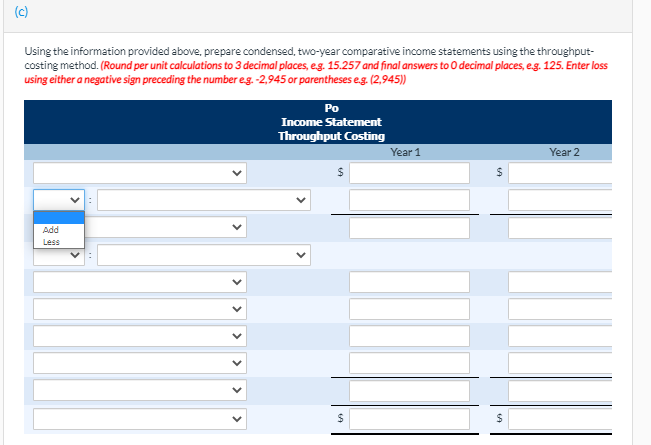 expenses (selling and administrative) Variable 120,000 135,000 Fixed 29,000 149,000 29,000 164,000