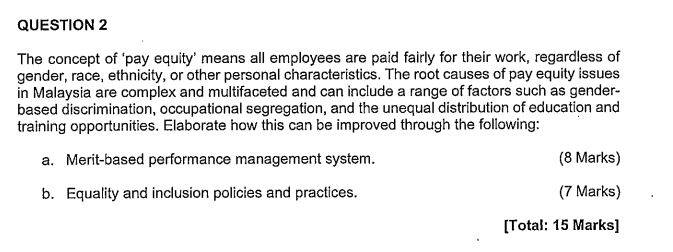  Course: Compensation ManagementCode: BAGB4024 Read the case studyr below. There are