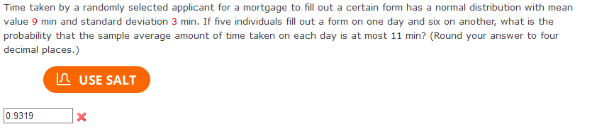  Time taken by a randomly selected applicant for a mortgage to