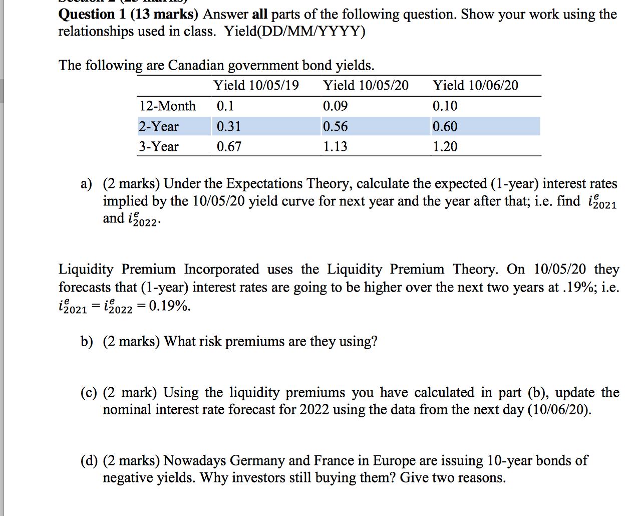 guy-nu-- - \\-.v nu..- am, Question 1 (13 marks) Answer all