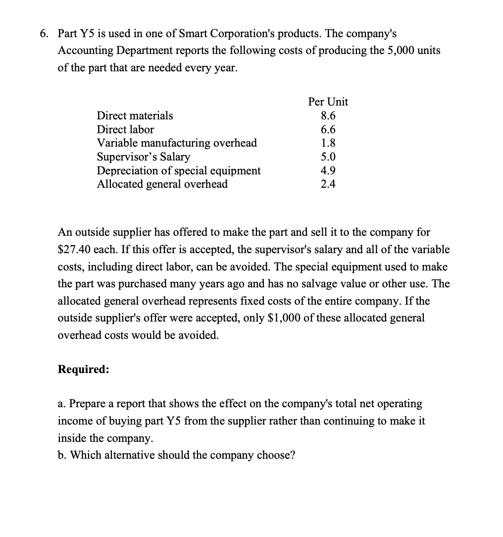 Please write the answer in typing, not in handwritingThank you! 6. Part