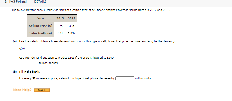 12 1713. [-/2 Points] DETAILS MY N The RideEm Bicycles factory can