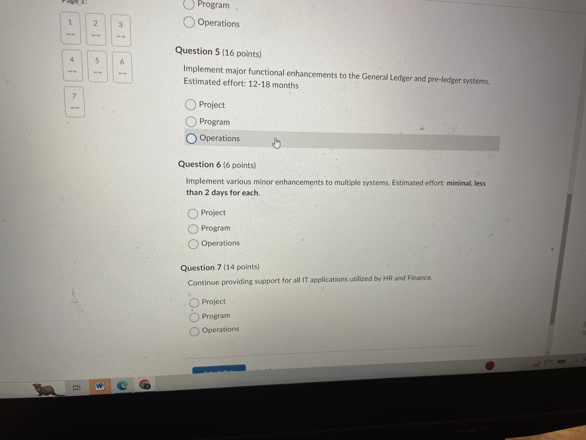 General Ledger and pre-ledger systems. Estimated effort: 12-18 months C) Project C)