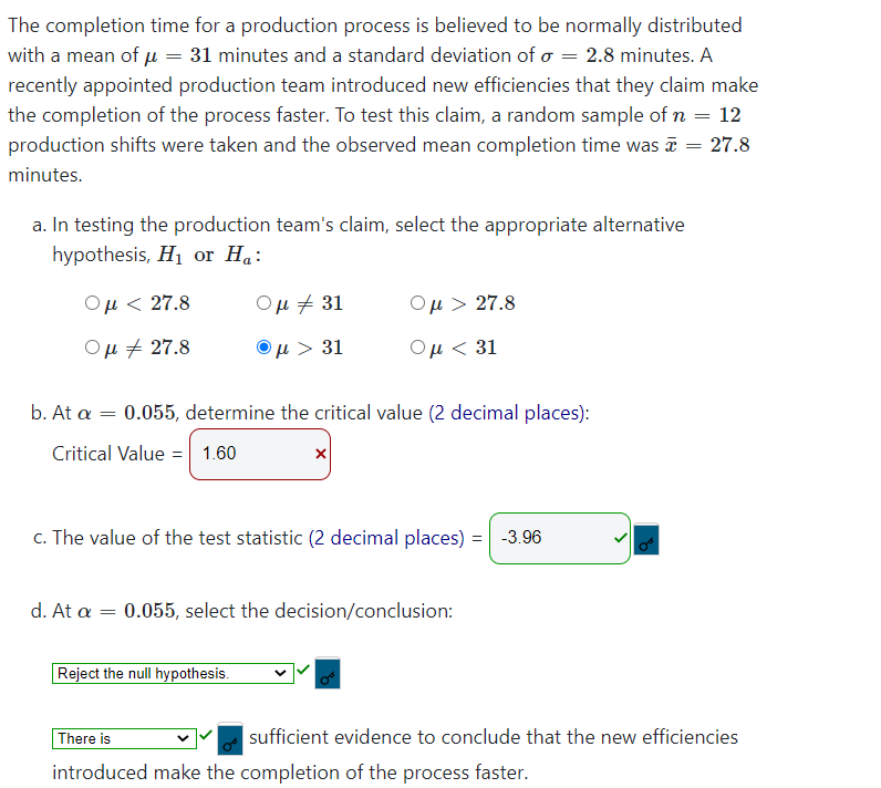 deviation of J = 2.8 minutes. A recently appointed production team introduced