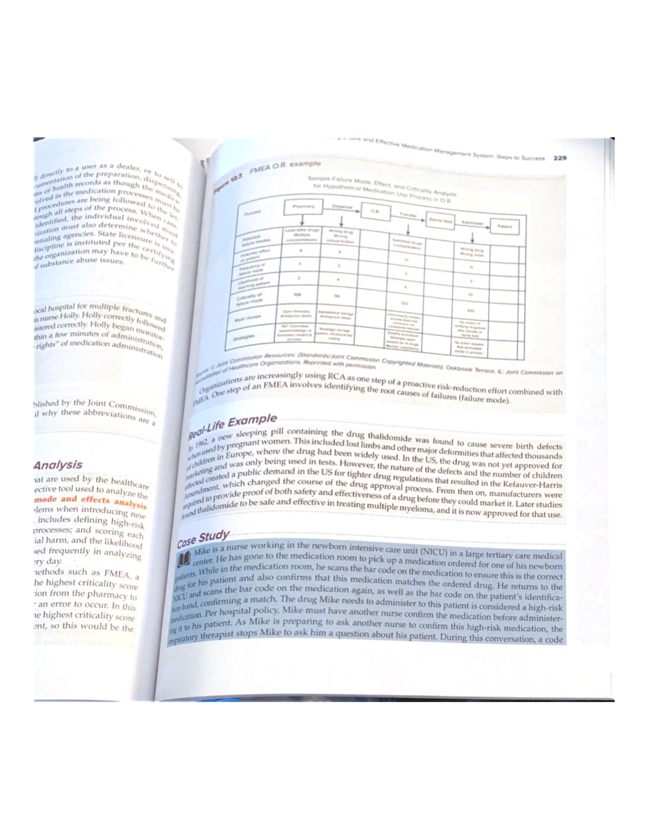 Read the case study in your textbook on p. 229-230. After