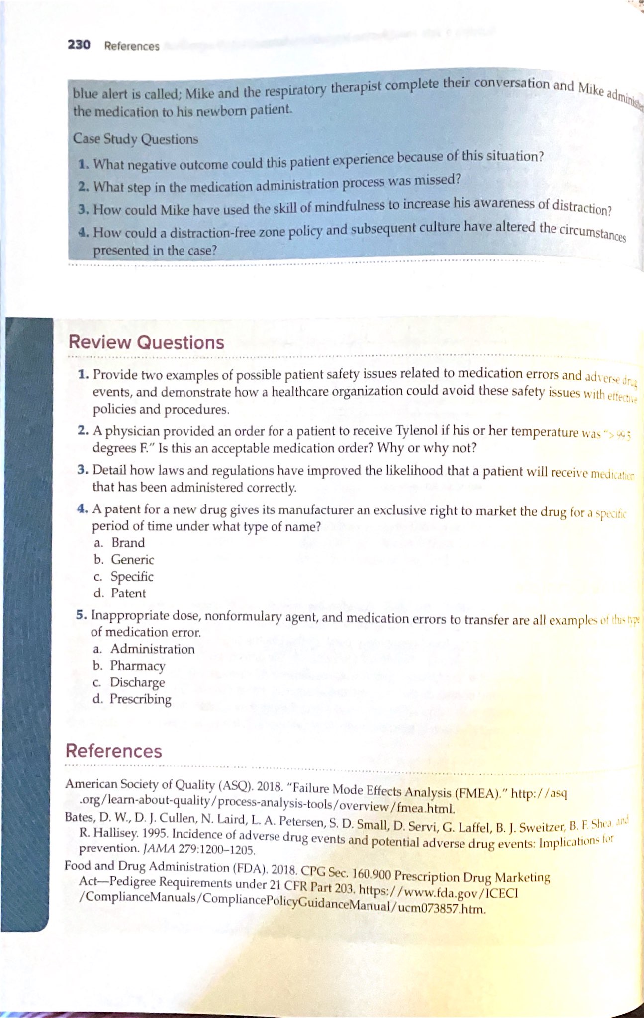 reading the case study, respond to the following questions. Submit your responses