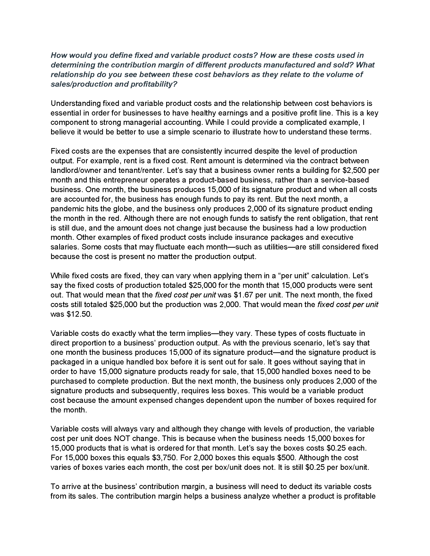 concept asked in the assignment is correct or on target? How would