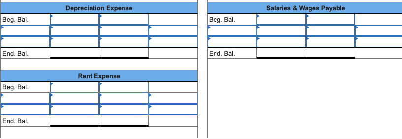 Beg. Bal. End. Bal. End. Bal. Finished Goods Advertising Expense Beg. Bal.