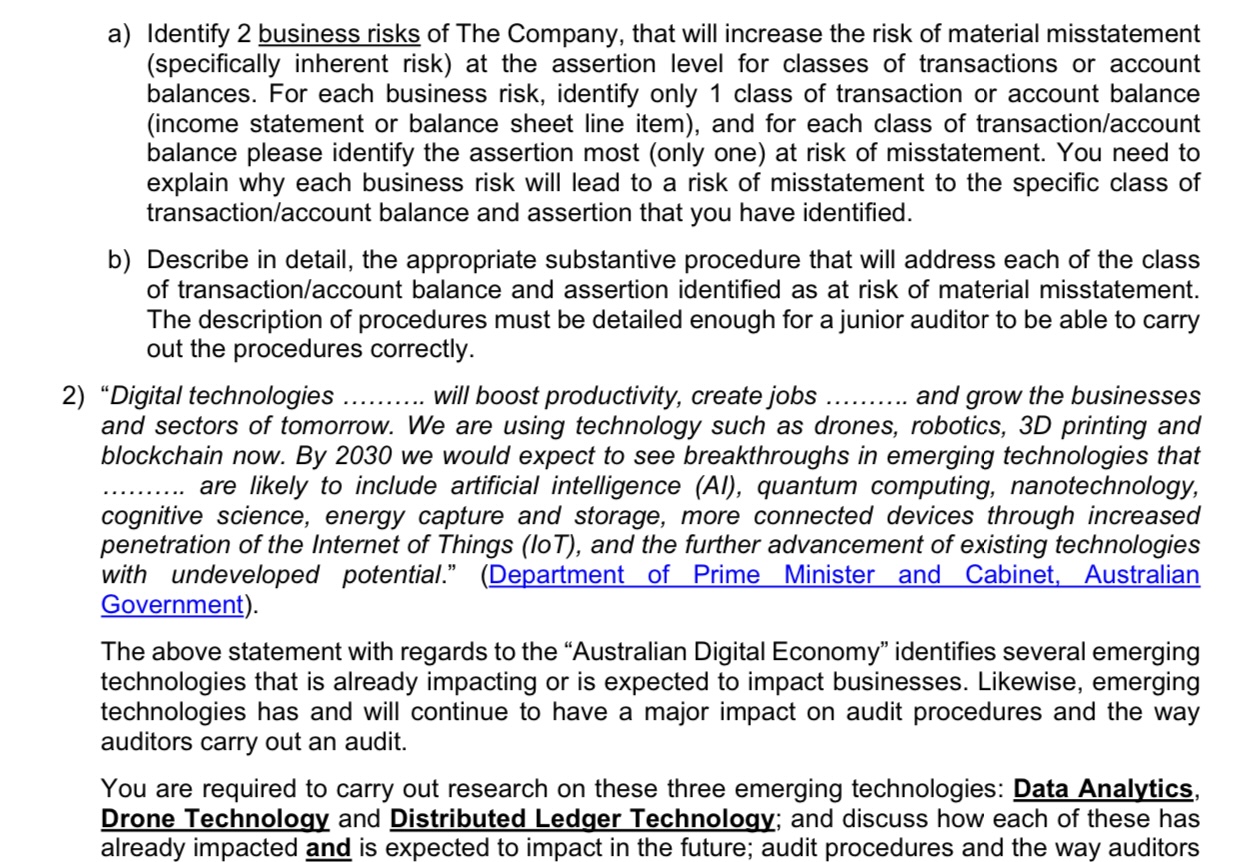2) "Digital technologies .......... will boost productivity, create jobs .......... and grow