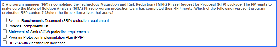 Risk Reduction {THEE} Phase Request tor Proposal IRFP} package. The PM wants