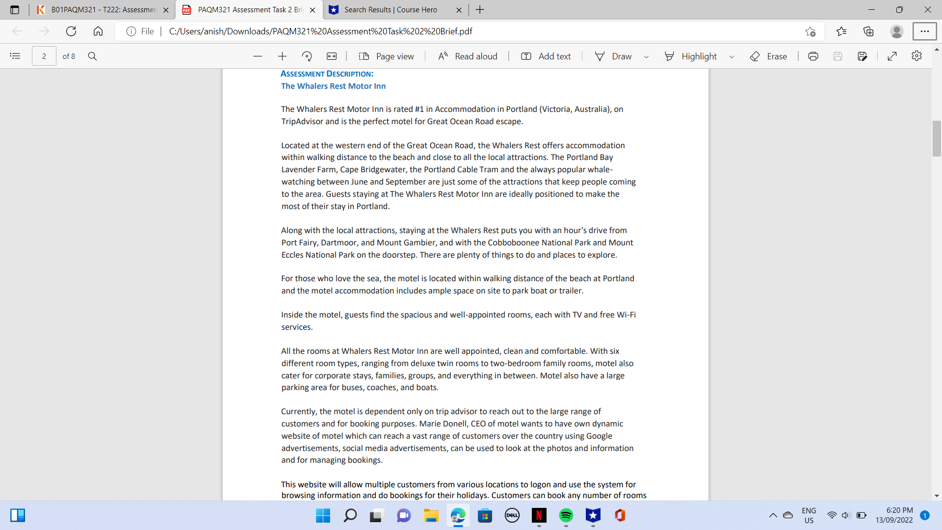 Read and analyse the above case study to complete the project