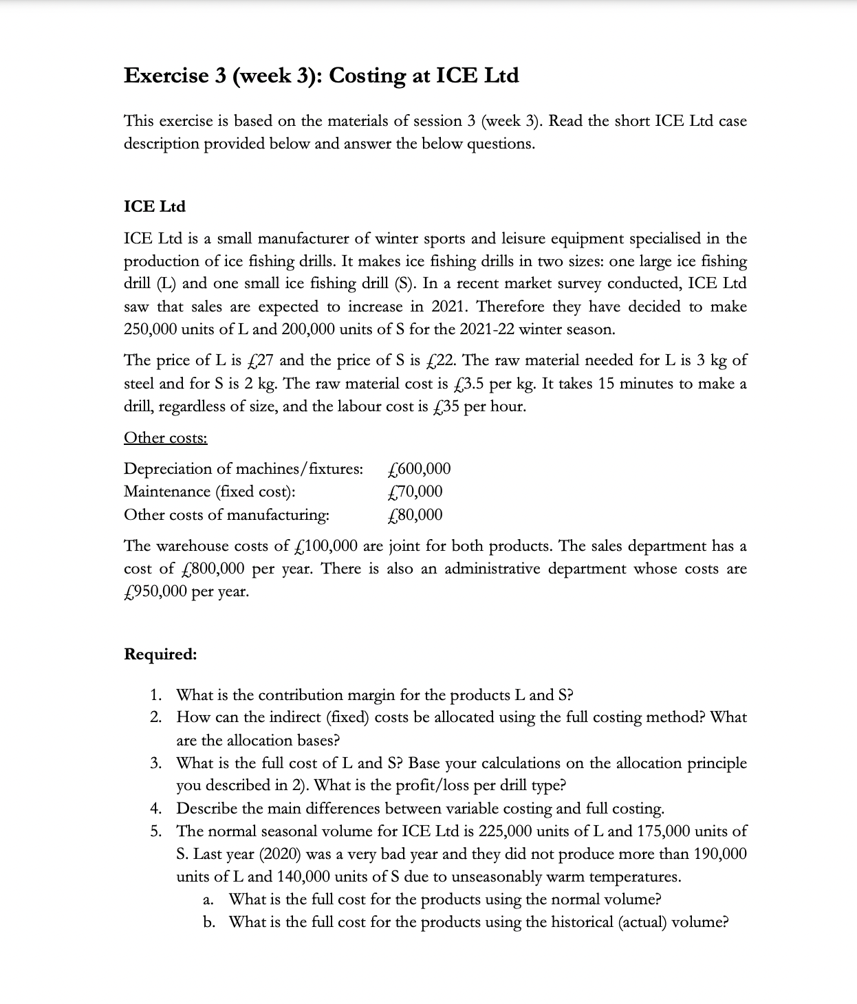 based on the materials of session 3 (week 3). Read the short