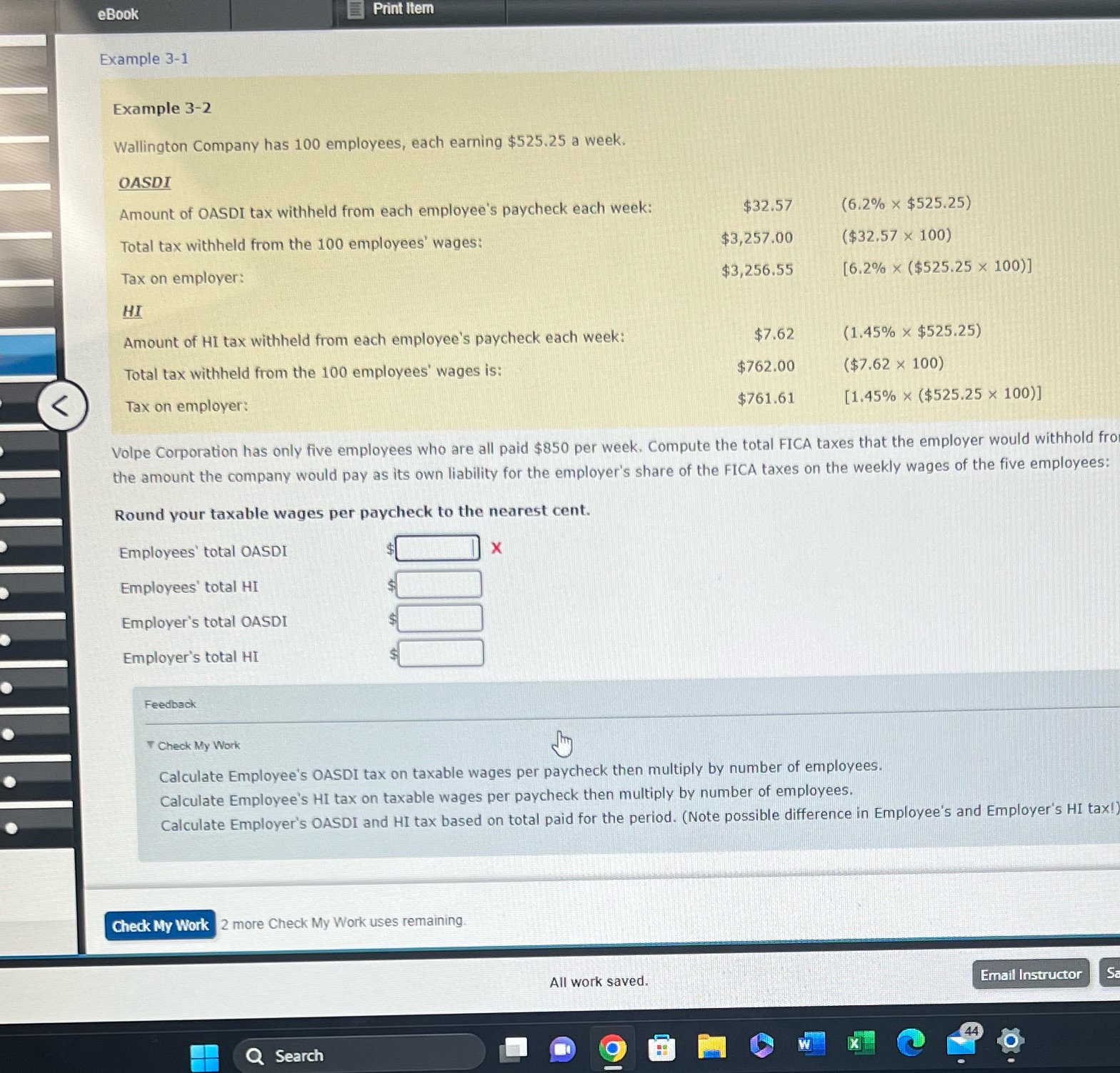 eBook Print Item Example 3-1 Example 3-2 Wallington Company has 100