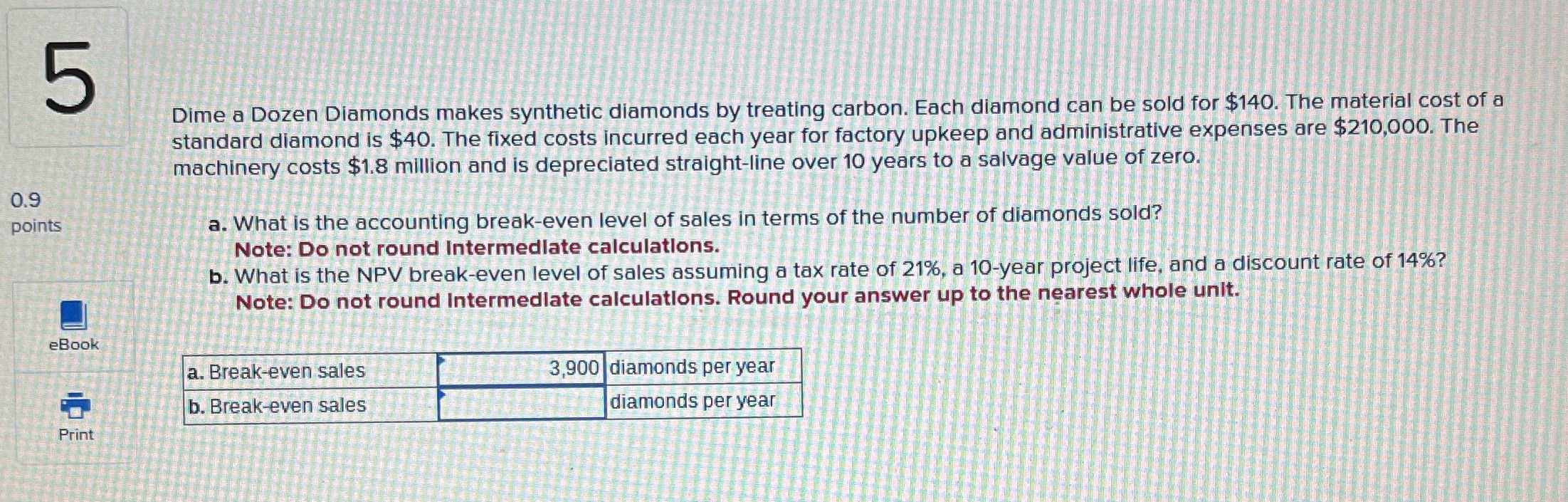 Need answer B for question 5 pls 5 Dime a Dozen Diamonds