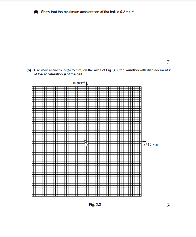 ball Fig. 3.1 The ball is free to oscillate along the straight