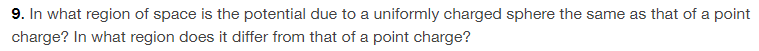 charge on its surface. What is the potential near its surface? 46.