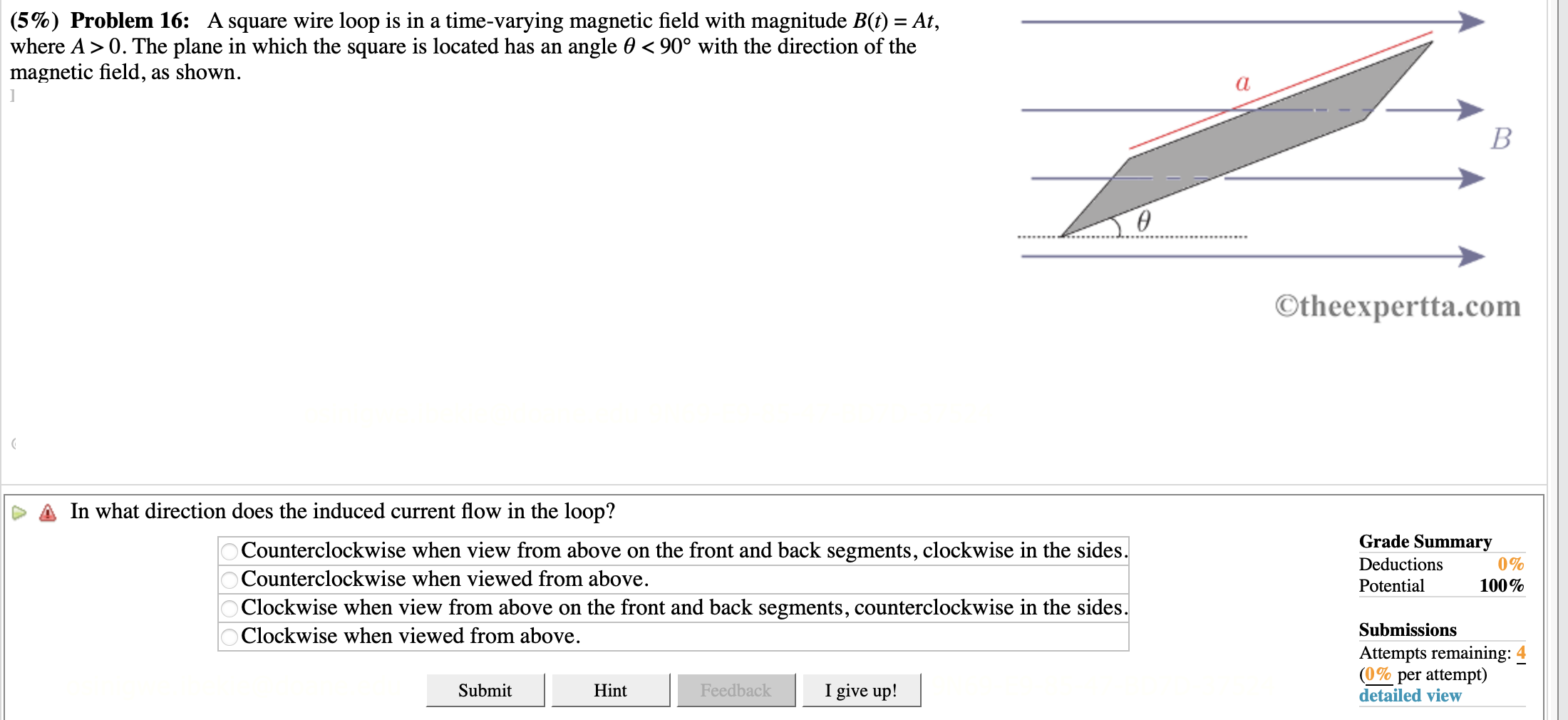 into a coil of radius rC = 11 cm with NC =