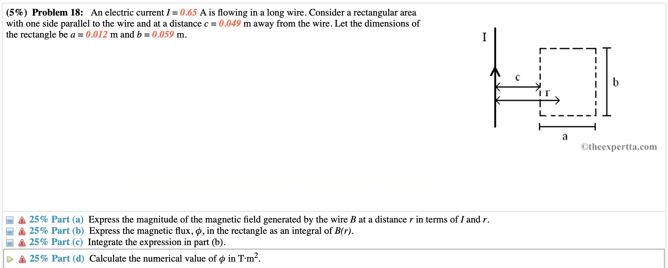 16 loops. The coil of extension cord is initially lying horizontally (at)