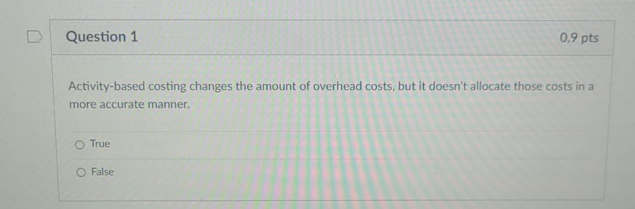 a strong correlation to the costs accumulated in each cost pool and