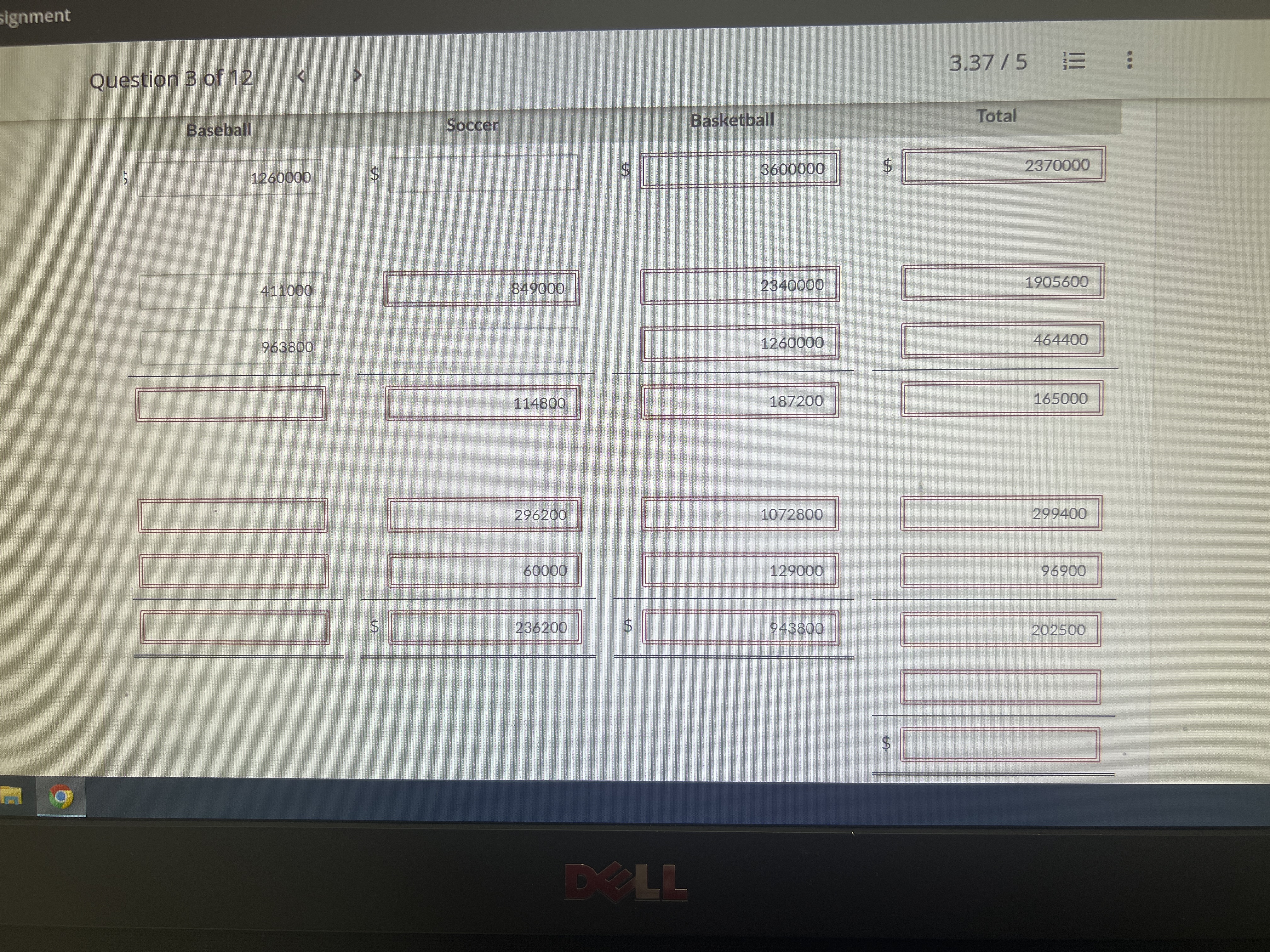 be traced to each division. (If the amount is negative then enter
