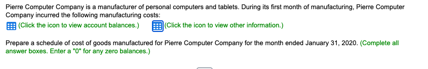 the icon to view account balances.) (Click the icon to view other