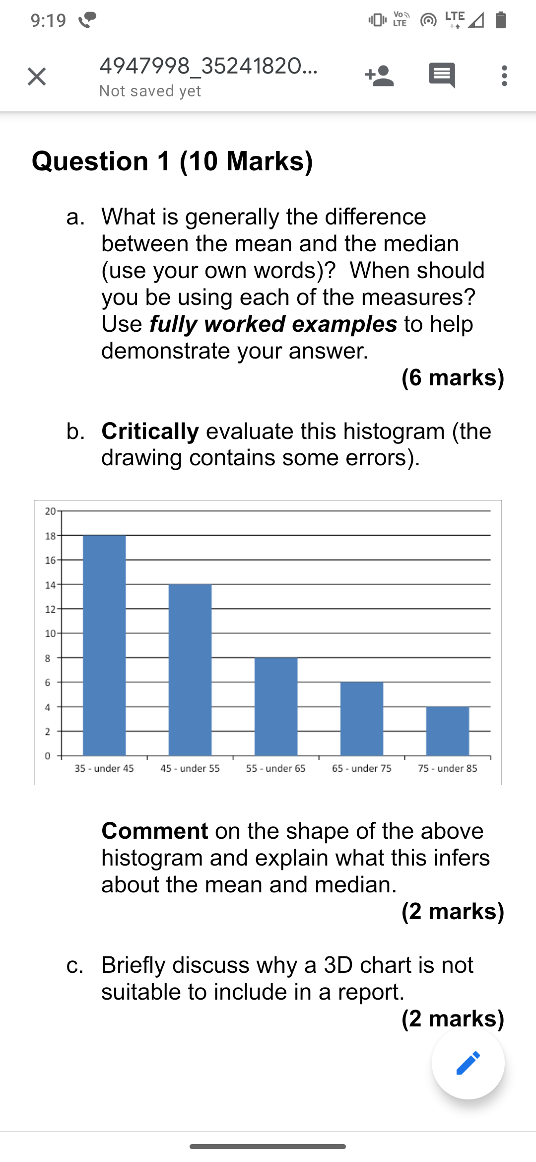 Please solve this. 9:19 \\P X DH 3?? 6: \"FA i 4947998_3524'l820...