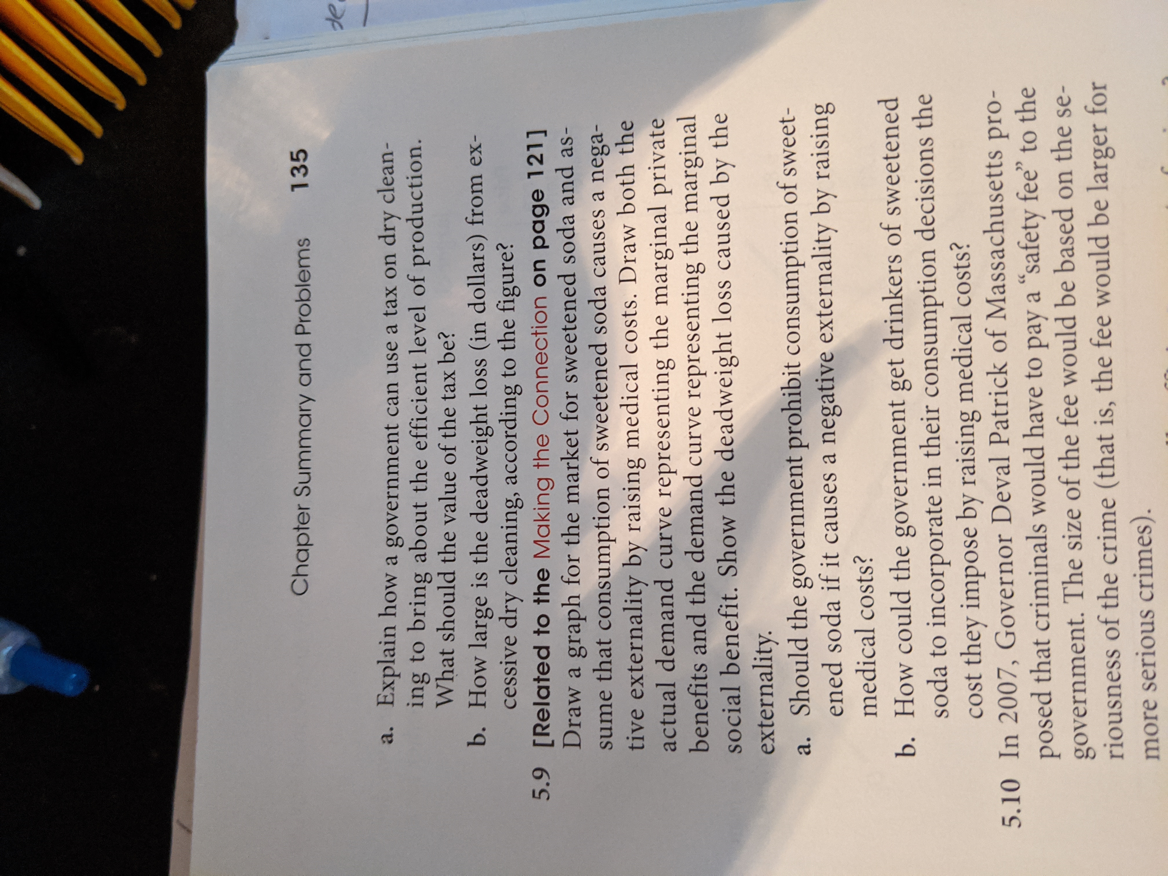 Chapter Summary and Problems 135 a. Explain how a government can