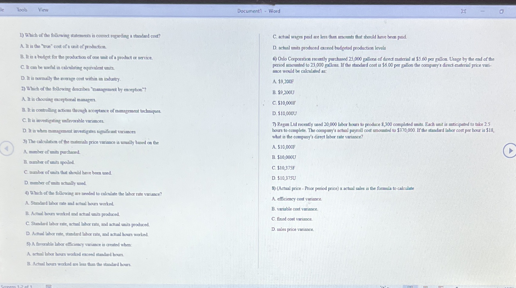 Please answer all multiple choice questions and provide explanations please. le Tools
