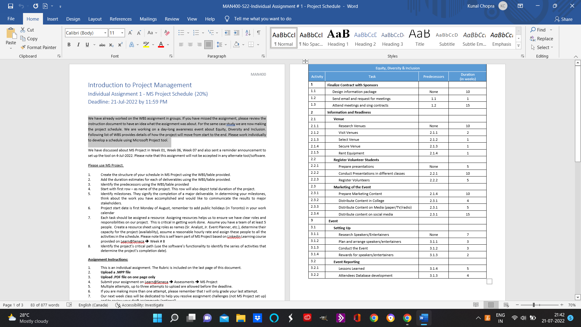 KC X File Home Insert Design Layout References Mailings Review View Help
