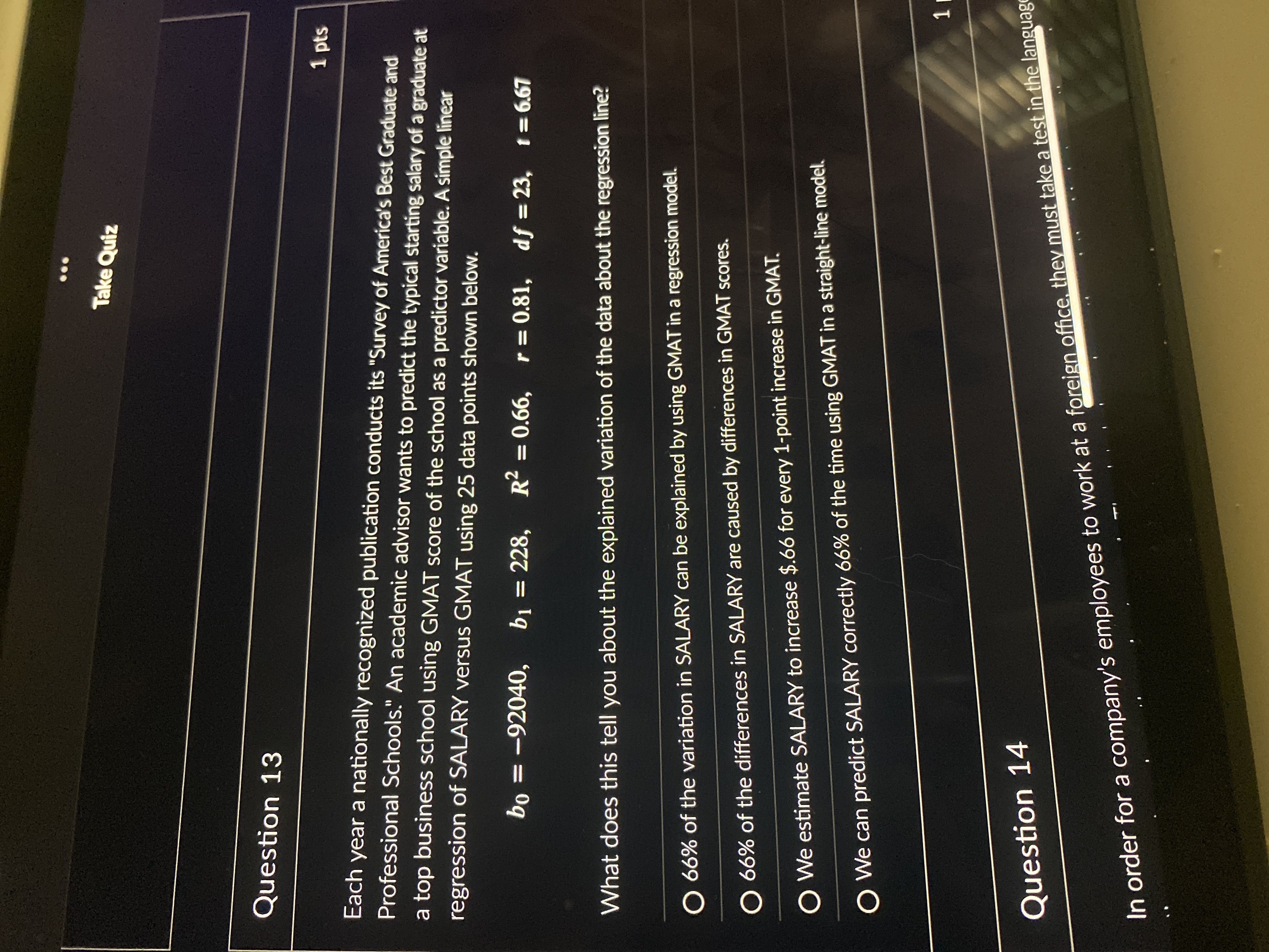 in temperature is associated with an average increase in ticket sales of