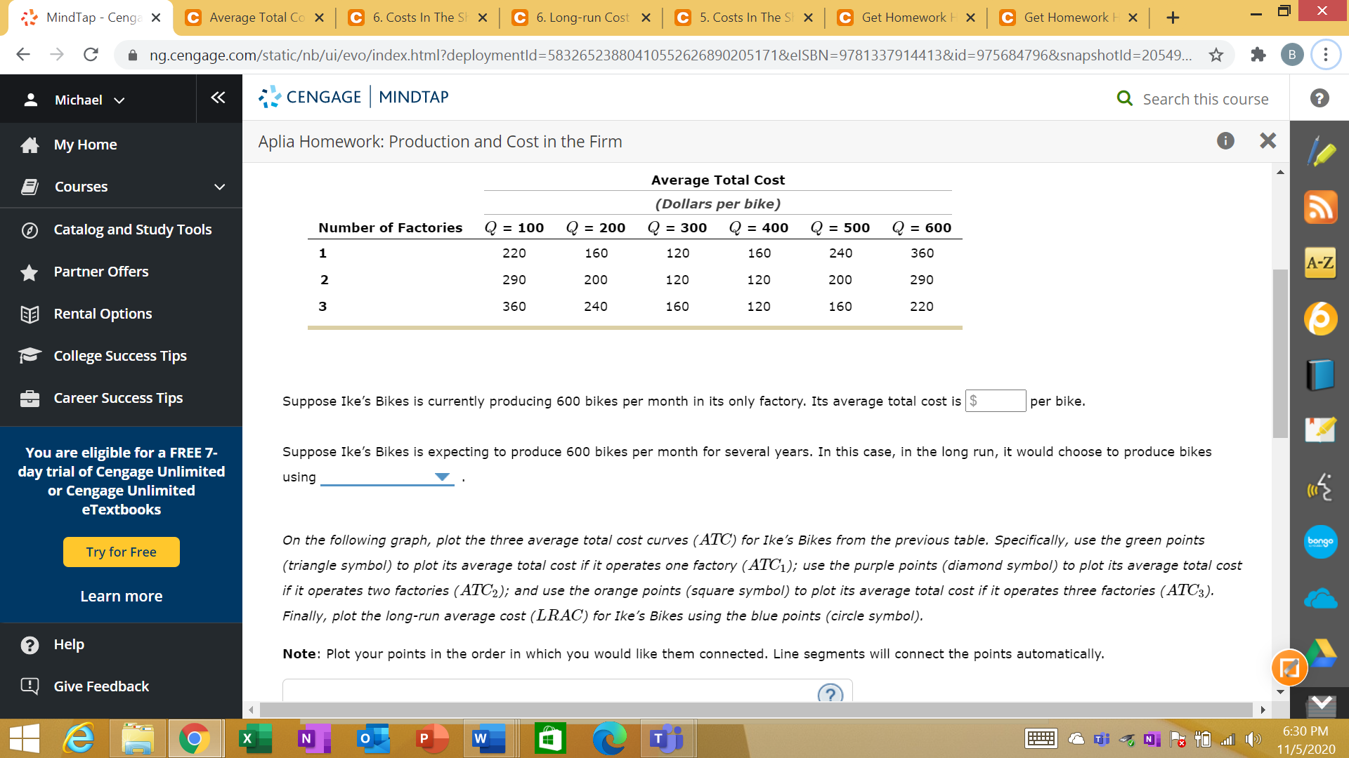additional question attached is : In the long run, over which range