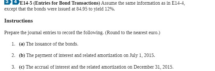 the Sallie information as in E14 - 4, EXCEPT that the bonds