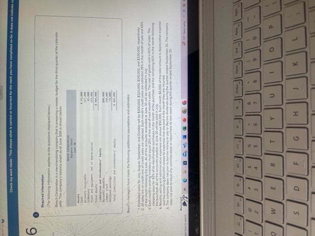 Check my work mode : This show what is correct of