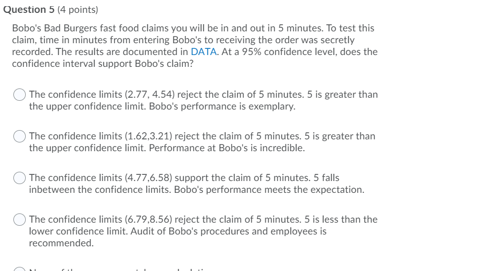 and sample size 29, what is the upper confidence limit with 2