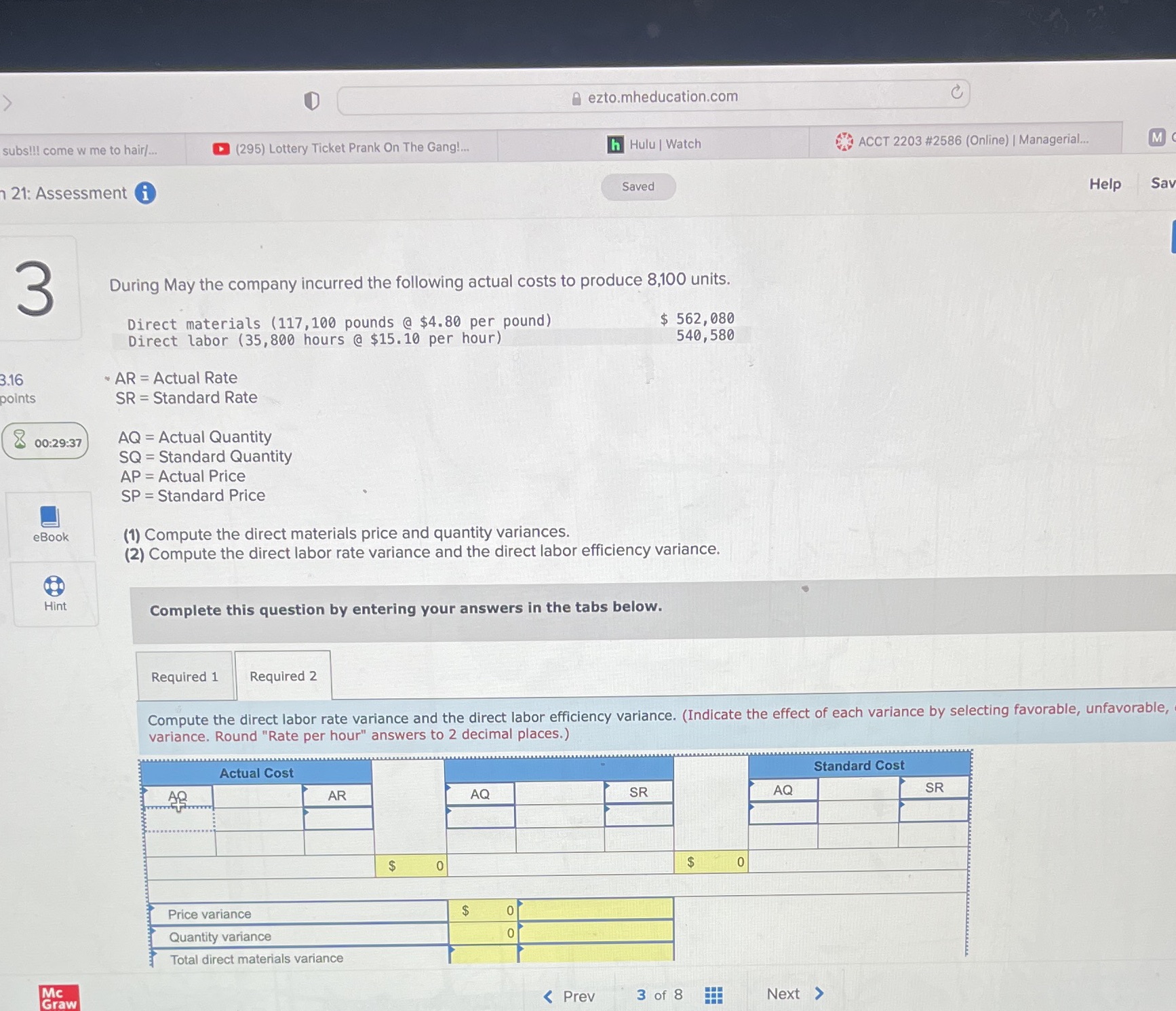 the same question Part 1 01 2 [The following information applies to