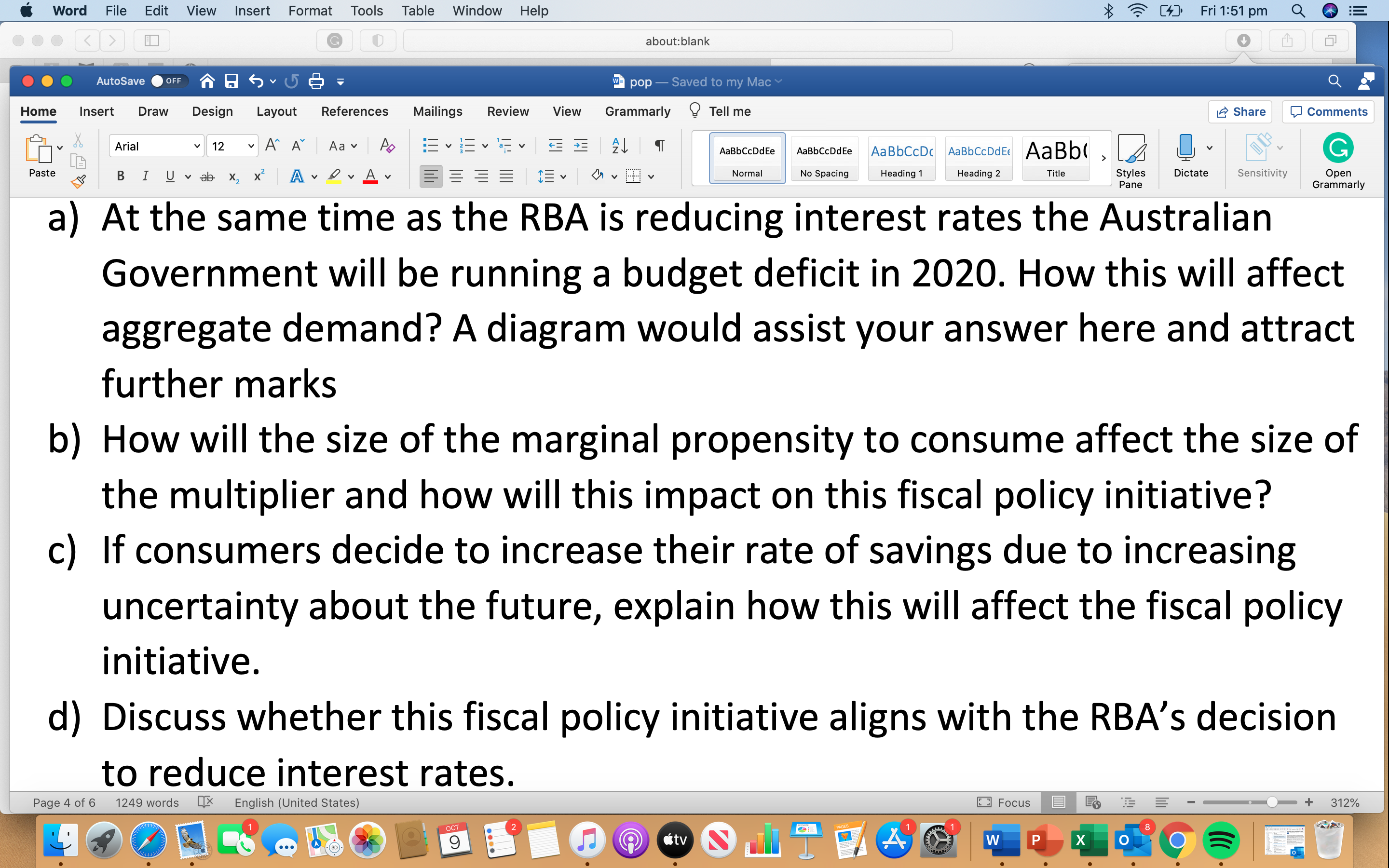  Word File Edit View Insert Format Tools Table Window Help B
