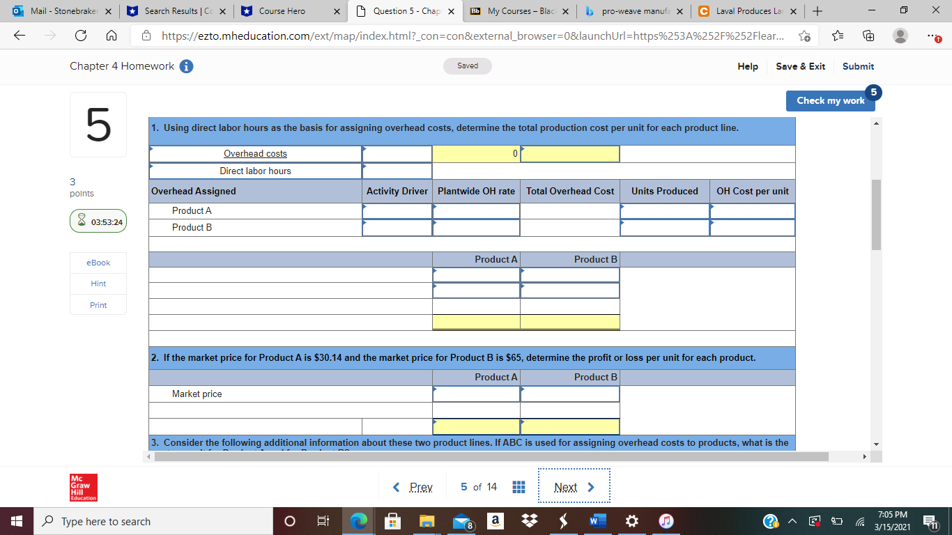 Saved Help Save & Exit Submit 5 Check my work 5 Consider
