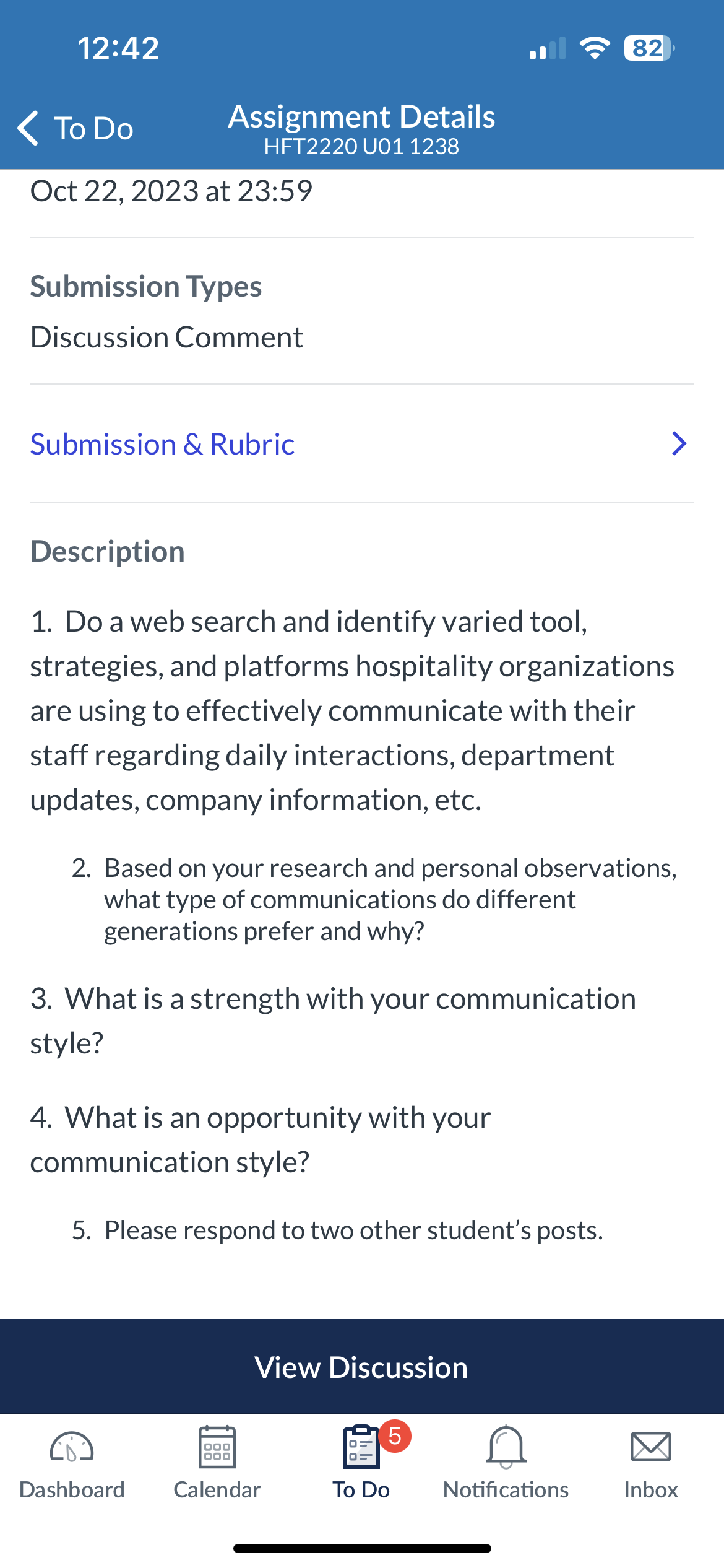 12:42 Assignment Details Description 1. Do a web search and identify