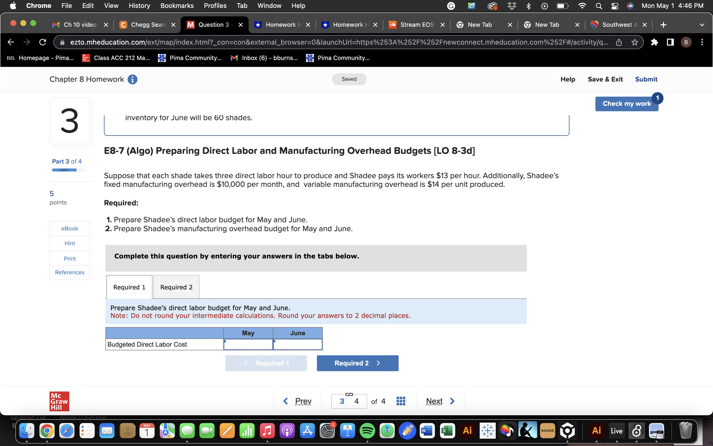 A X + C ezto.mheducation.com/ext/map/index.html?_con=con&external_browser=0&launchUrl=https%253A%252F%252Fnewconnect.mheducation.com%252F#/activity/q... D2L Homepage - Pima... Class ACC 212