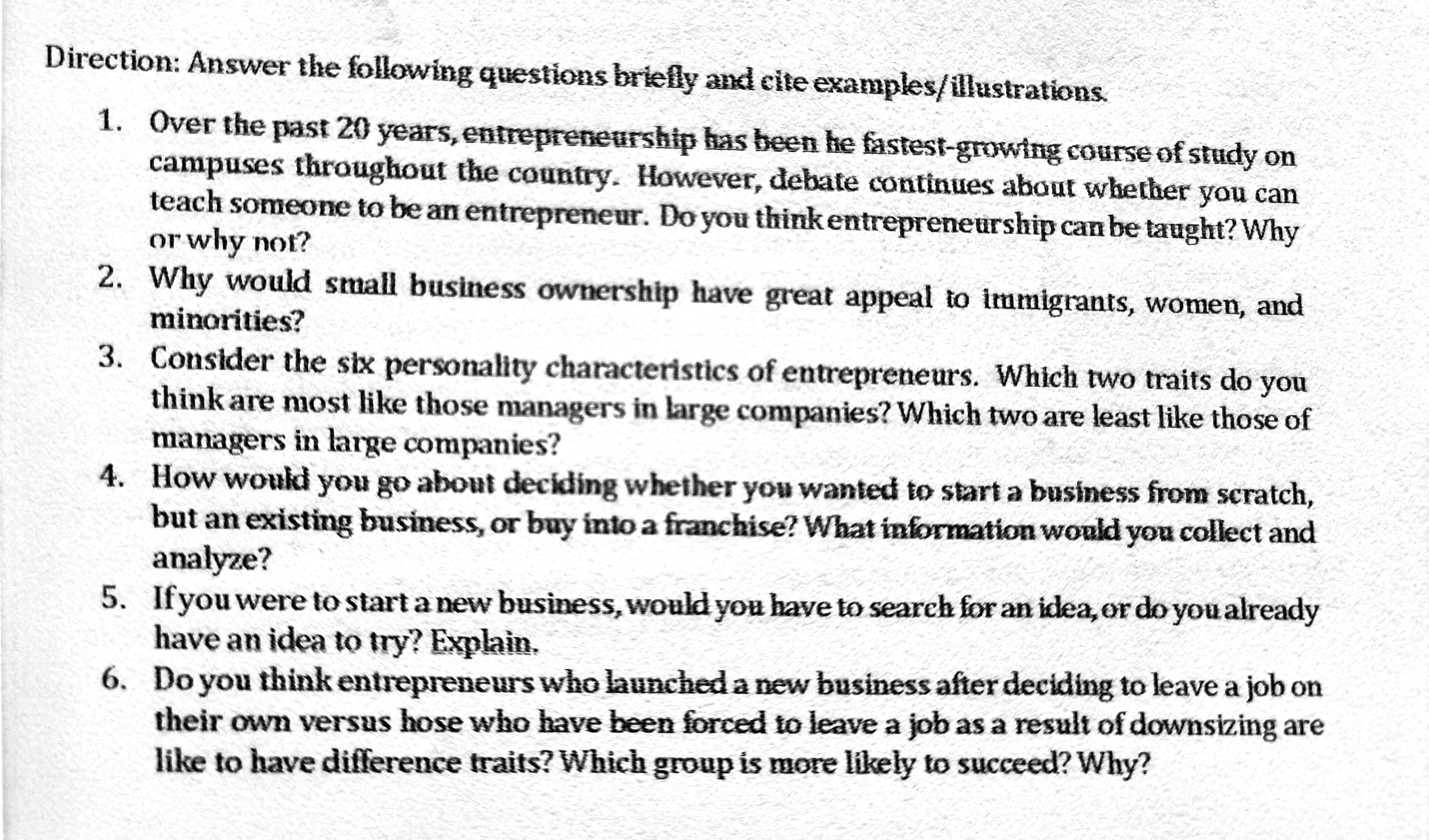  Activity 1 to decision making? What conclusion would probably result if