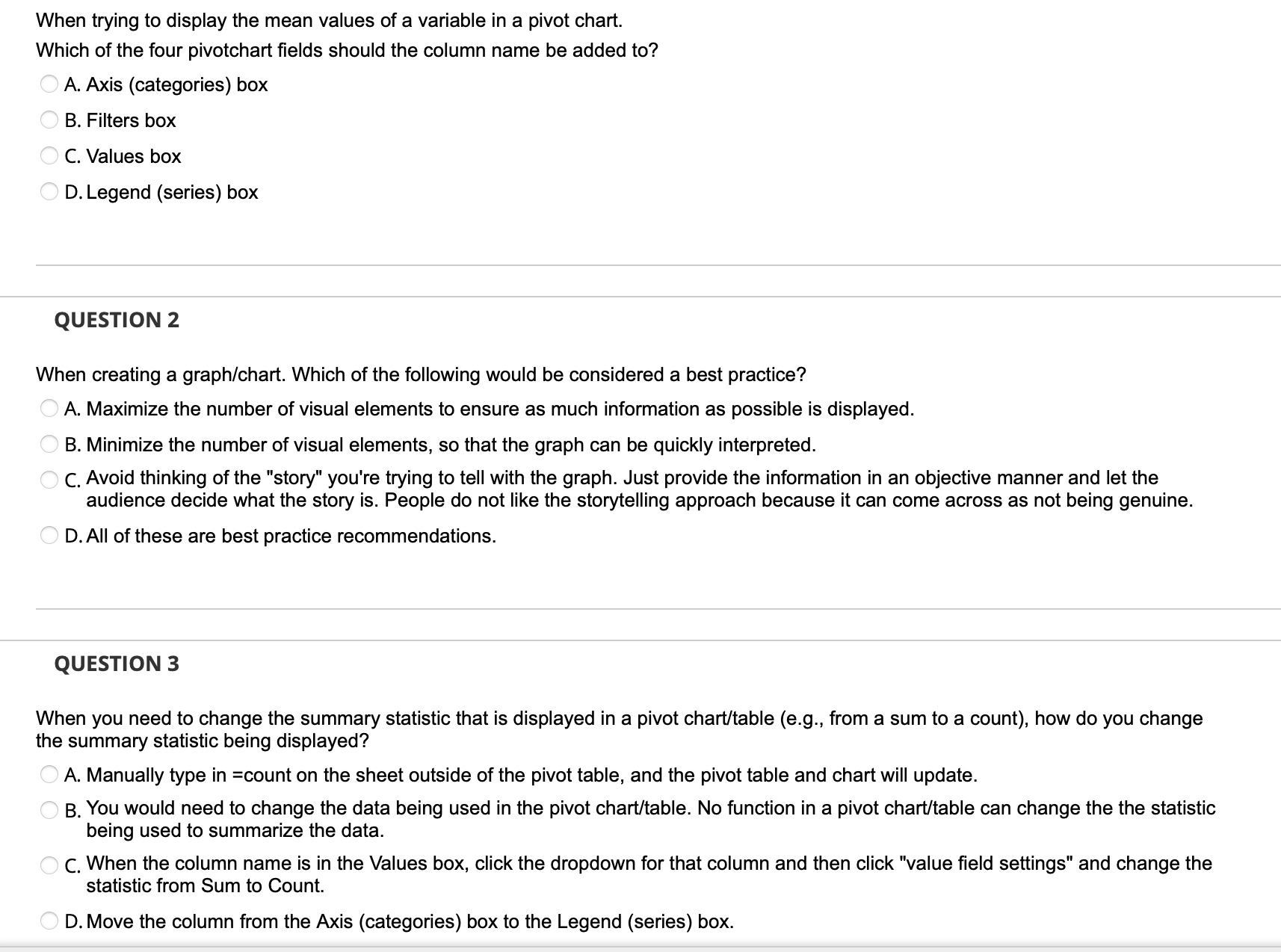 name be added to? A. Axis (categories) box B. Filters box C.