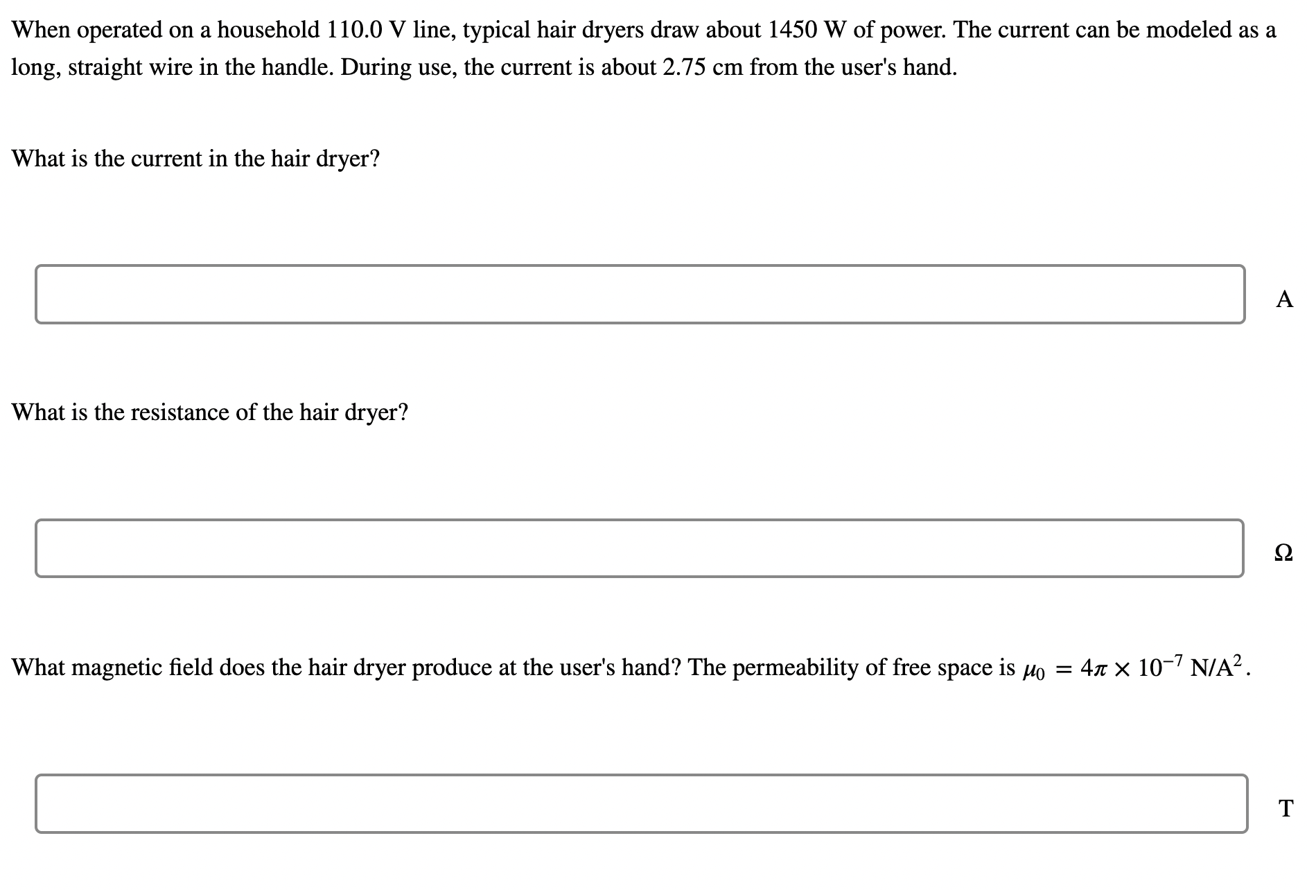 N as it moves at 317 m/s at 69.5 to the direction