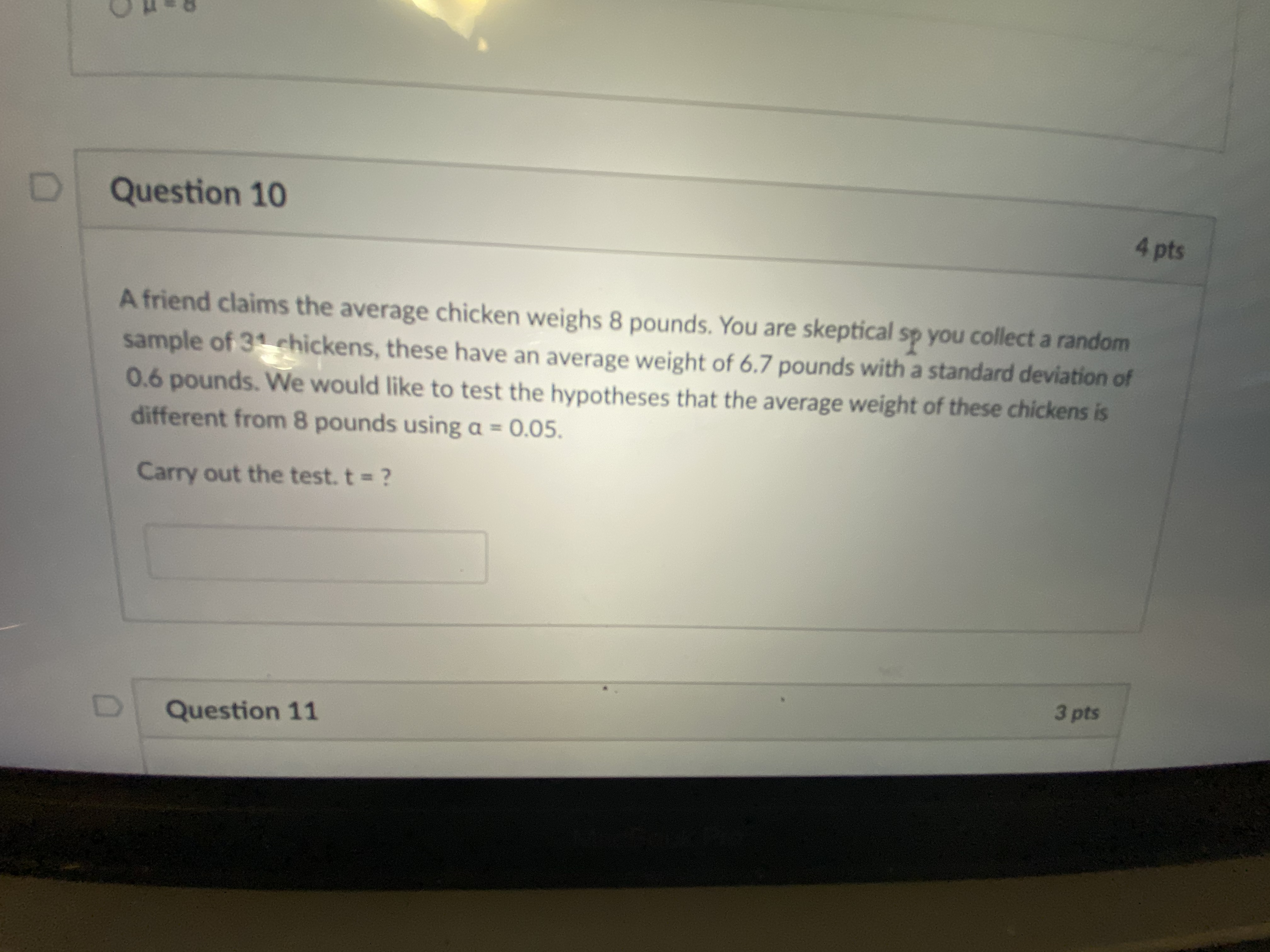 null hypothesis Ho: OH > 8 OH - 8 OH - 8