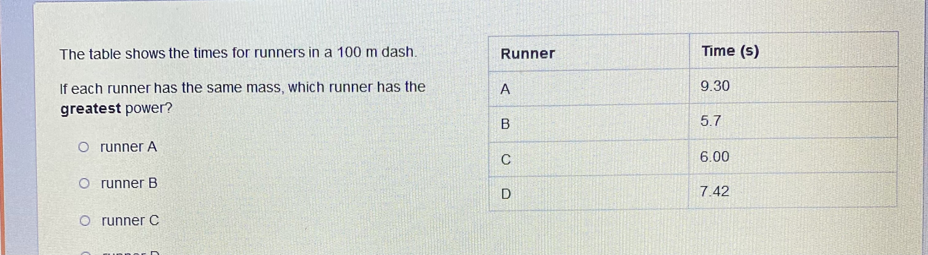  What are the correct answer for each? A man uses a