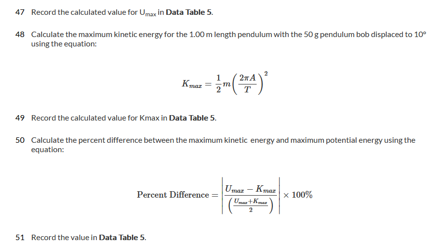 = T2 35 Record the calculated values for g in Data Table