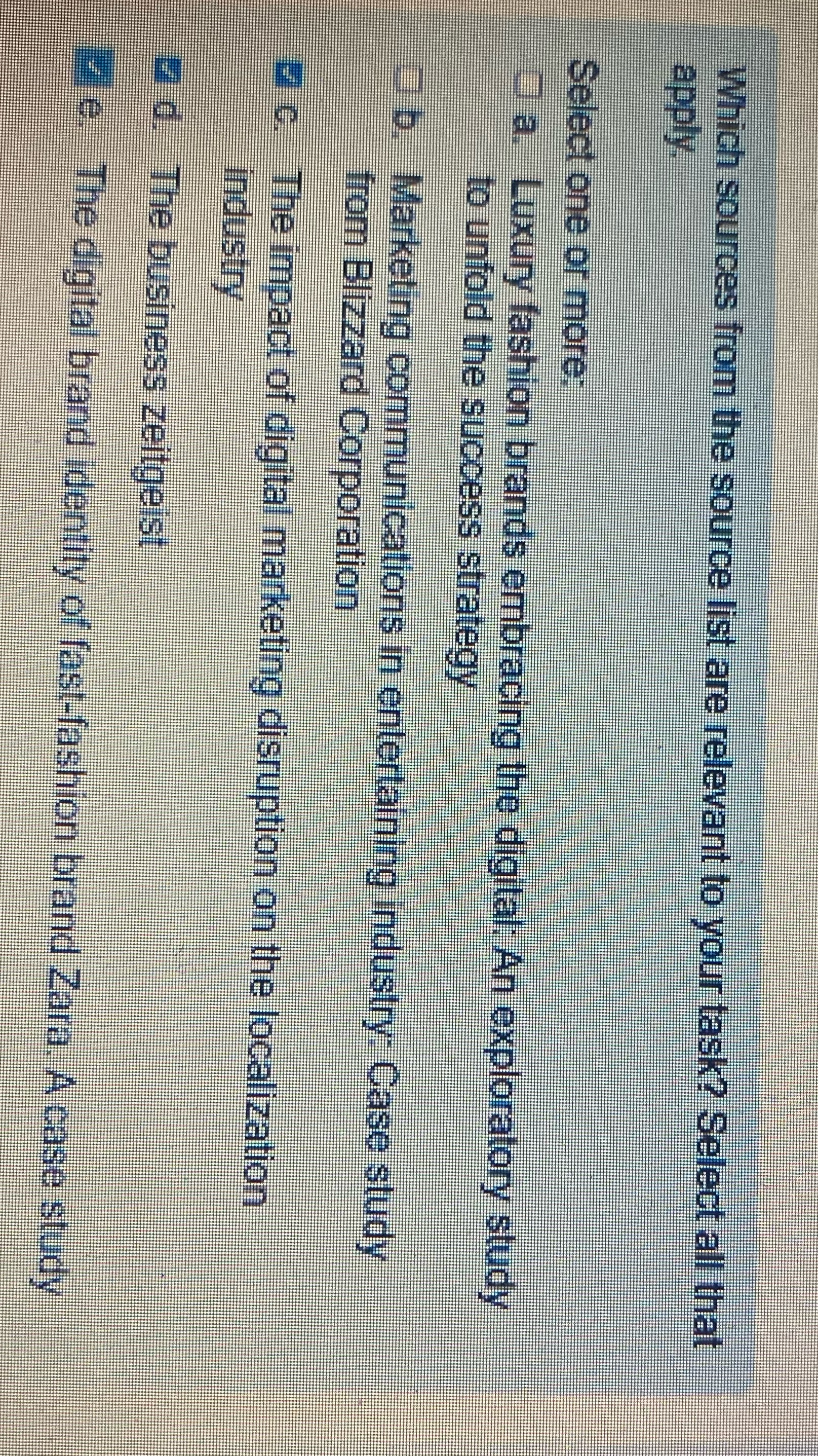  Which sources from the source list are relevant to your task?
