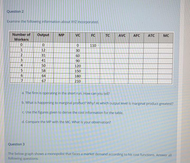 Solve the following in detail only (second question) Question 2 Examine the
