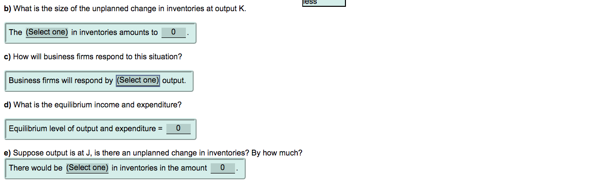 unplanned decrease.C) select one : increasing or decreasing.E) select one: unplanned increase