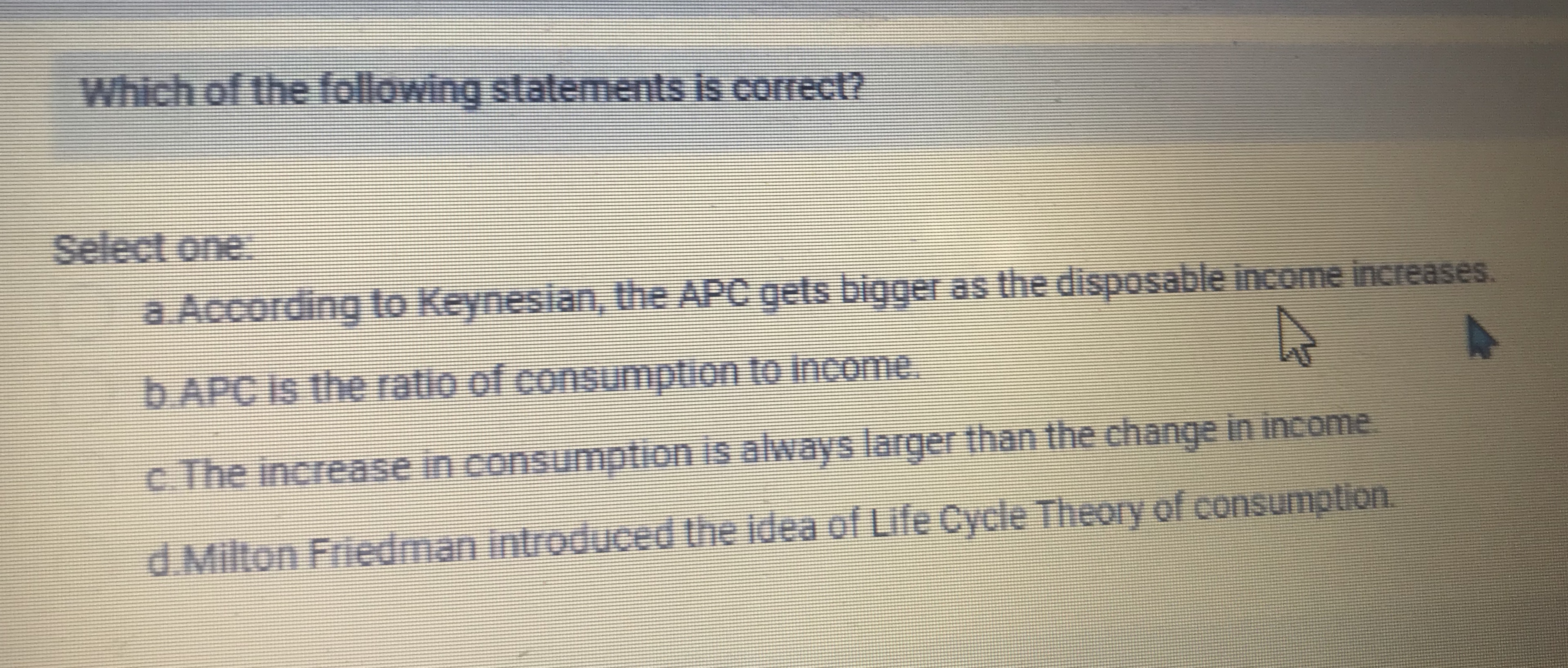  Answer the questions, no need for justification If the Central Bank